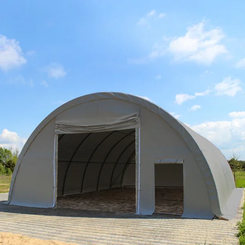 Tunnel agricolo 9,15m x 12m x 4,5m – arcate 1m – PVC grigio