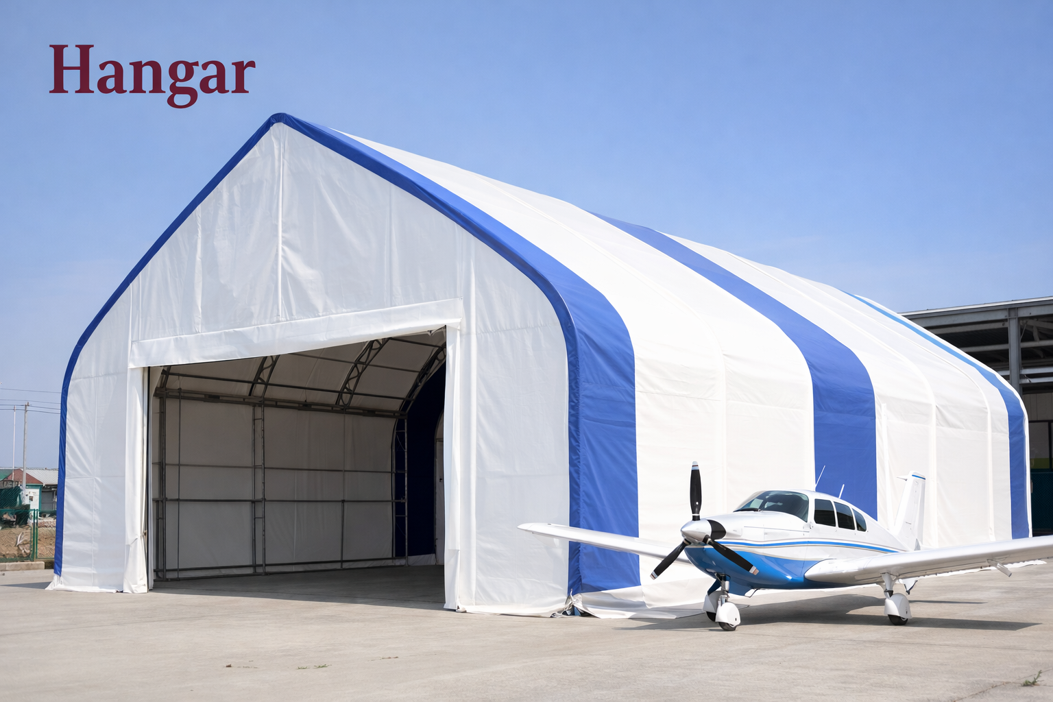 Hangar da 13x13m Altezza massima 7,5m Altezza laterale 3,8m